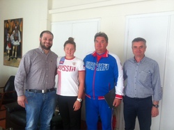 Φωτογραφία Συνάντηση με Ρωσίδα πρωταθλήτρια κ. Σιμονοβα